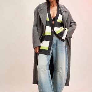 NWOT Free People A League of Her Own cardigan stripe sweater